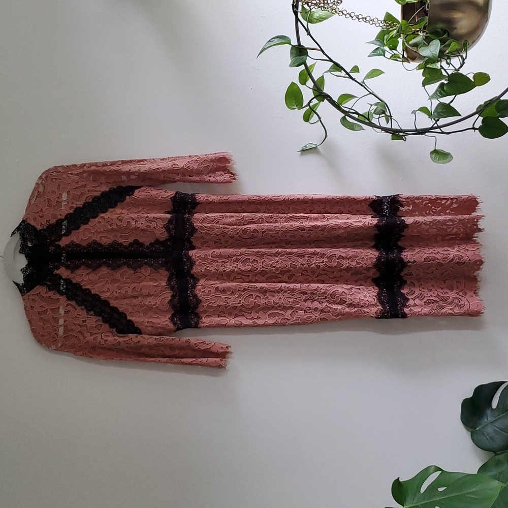 L'Atiste by Amy Dusty Pink Lace Dress